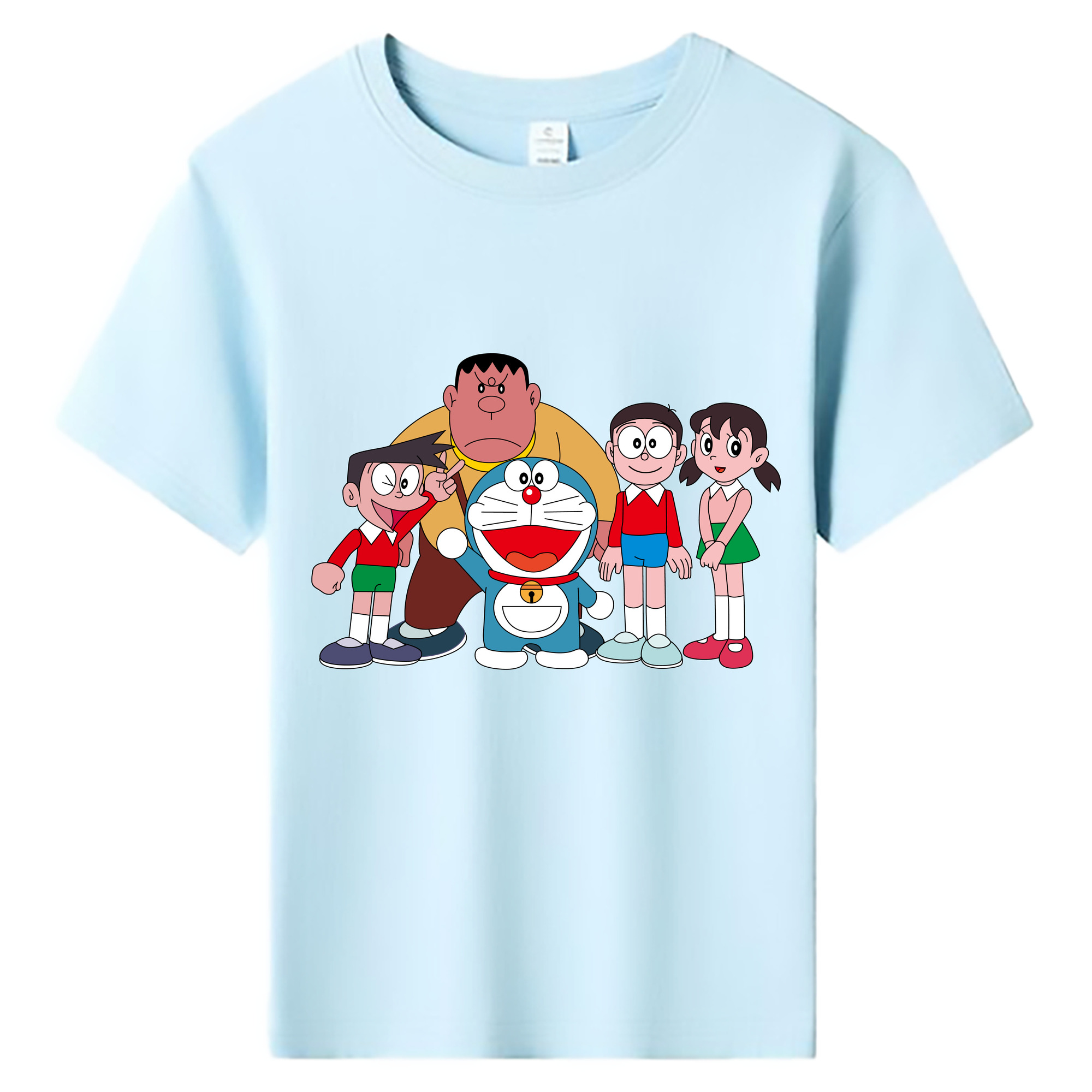 （画像用） ドラえもん 骨川 スネ夫 Doraemon Honekawa Suneo 綿100％キッズTシャツ（フロントプリント）